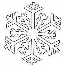 着色页: 雪花 (自然与季节) #190276 - 免费可打印着色页