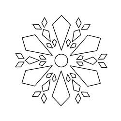 着色页: 雪花 (自然与季节) #190278 - 免费可打印着色页