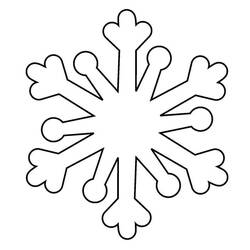 着色页: 雪花 (自然与季节) #190281 - 免费可打印着色页