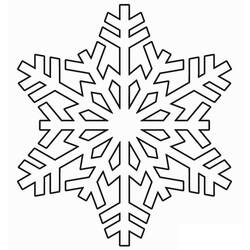 着色页: 雪花 (自然与季节) #190283 - 免费可打印着色页