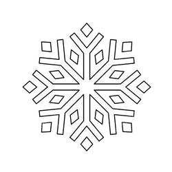 着色页: 雪花 (自然与季节) #190284 - 免费可打印着色页