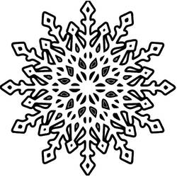 着色页: 雪花 (自然与季节) #190289 - 免费可打印着色页