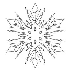 着色页: 雪花 (自然与季节) #190291 - 免费可打印着色页