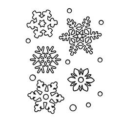 着色页: 雪花 (自然与季节) #190294 - 免费可打印着色页