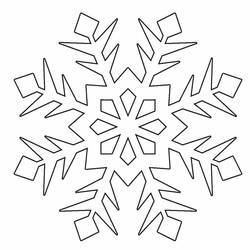 着色页: 雪花 (自然与季节) #190295 - 免费可打印着色页