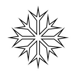 着色页: 雪花 (自然与季节) #190296 - 免费可打印着色页