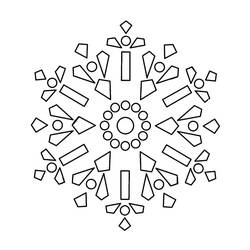 着色页: 雪花 (自然与季节) #190298 - 免费可打印着色页