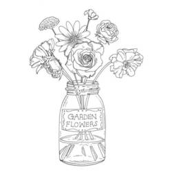 着色页: 向日葵 (自然与季节) #171036 - 免费可打印着色页