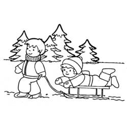 着色页: 冬季 (自然与季节) #164425 - 免费可打印着色页