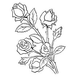 着色页: 一束鲜花 (自然) #160740 - 免费可打印着色页