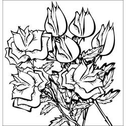 着色页: 一束鲜花 (自然) #160741 - 免费可打印着色页