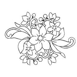 着色页: 一束鲜花 (自然) #160748 - 免费可打印着色页