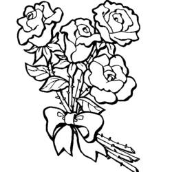 着色页: 一束鲜花 (自然) #160780 - 免费可打印着色页