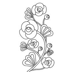 着色页: 一束鲜花 (自然) #160847 - 免费可打印着色页