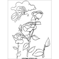 着色页: 一束鲜花 (自然) #160849 - 免费可打印着色页