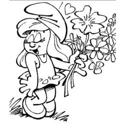 着色页: 一束鲜花 (自然) #160867 - 免费可打印着色页