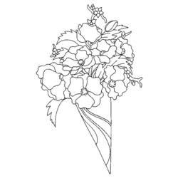 着色页: 一束鲜花 (自然) #160878 - 免费可打印着色页