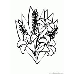 着色页: 一束鲜花 (自然) #160891 - 免费可打印着色页