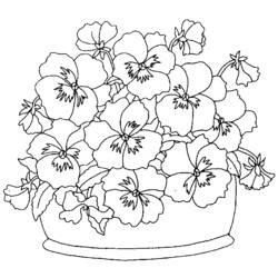 着色页: 一束鲜花 (自然) #160924 - 免费可打印着色页