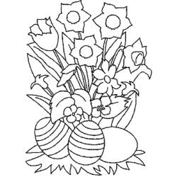 着色页: 一束鲜花 (自然) #160952 - 免费可打印着色页