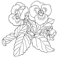 着色页: 一束鲜花 (自然) #160960 - 免费可打印着色页