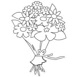 着色页: 一束鲜花 (自然) #160980 - 免费可打印着色页