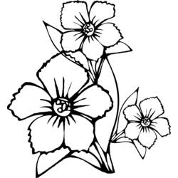 着色页: 一束鲜花 (自然) #161003 - 免费可打印着色页
