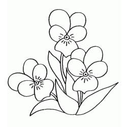 着色页: 一束鲜花 (自然) #161093 - 免费可打印着色页