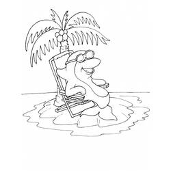 着色页: 椰子树 (自然) #162134 - 免费可打印着色页