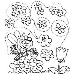 着色页: 雏菊 (自然) #161401 - 免费可打印着色页