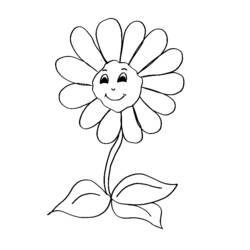 着色页: 花卉 (自然) #154974 - 免费可打印着色页