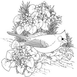 着色页: 花卉 (自然) #155090 - 免费可打印着色页