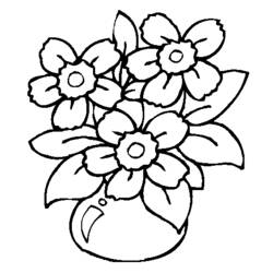 着色页: 花卉 (自然) #155122 - 免费可打印着色页