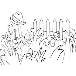 着色页: 花园 (自然) #166328 - 免费可打印着色页