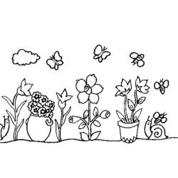 着色页: 花园 (自然) #166332 - 免费可打印着色页
