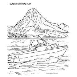 着色页: 湖 (自然) #166141 - 免费可打印着色页