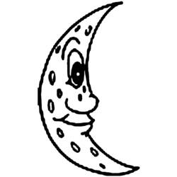 着色页: 新月 (自然) #162652 - 免费可打印着色页
