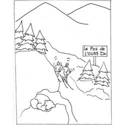 着色页: 山 (自然) #156472 - 免费可打印着色页