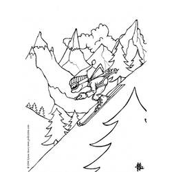 着色页: 山 (自然) #156539 - 免费可打印着色页