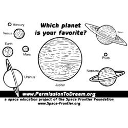 着色页: 行星 (自然) #157732 - 免费可打印着色页