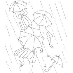 着色页: 雨 (自然) #158404 - 免费可打印着色页