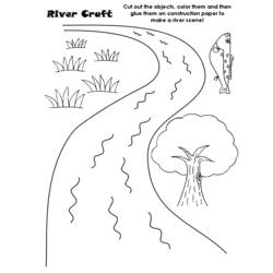 着色页: 河 (自然) #159266 - 免费可打印着色页