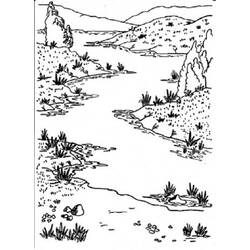 着色页: 河 (自然) #159302 - 免费可打印着色页