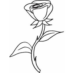 着色页: 玫瑰 (自然) #161916 - 免费可打印着色页