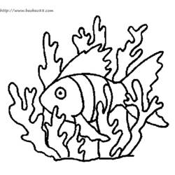着色页: 海底 (自然) #160144 - 免费可打印着色页