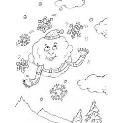着色页: 雪 (自然) #158578 - 免费可打印着色页