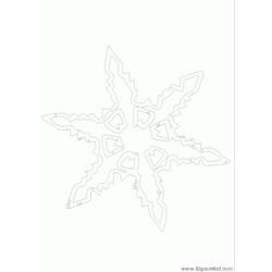 着色页: 雪花 (自然) #160520 - 免费可打印着色页