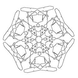 着色页: 雪花 (自然) #160521 - 免费可打印着色页