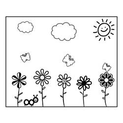 着色页: 春暖花开的季节 (自然) #164744 - 免费可打印着色页