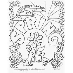 着色页: 春暖花开的季节 (自然) #164775 - 免费可打印着色页